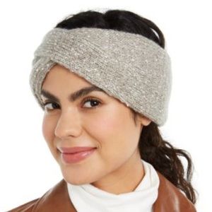 DKNY Copper Lurex Headband Warm Fleece Lined